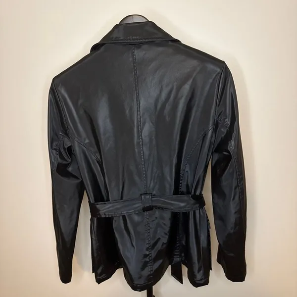 Outbrook Black Belted Lightweight Weather-Resistant Utility Jacket-S‎ - Image 2