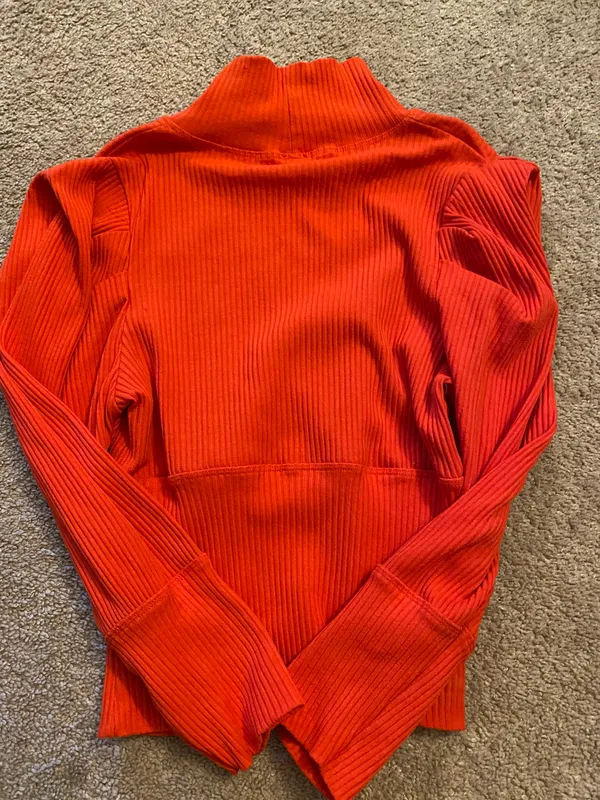 Free People Orange Long Sleeve - Image 6