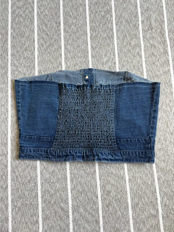 NWT Kendall + Kylie Denim Bustier - Image 3