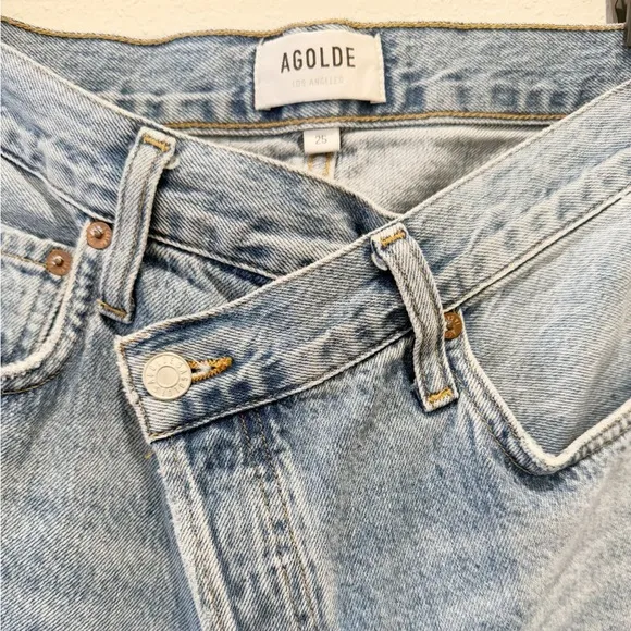 AGOLDE Criss Cross Upsized Jeans size‎ 25 Straight Leg High Rise - Image 8