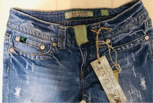 R.E.U.S.E. Blue Jeans Size “26” ( Size 2 ) - Image 4