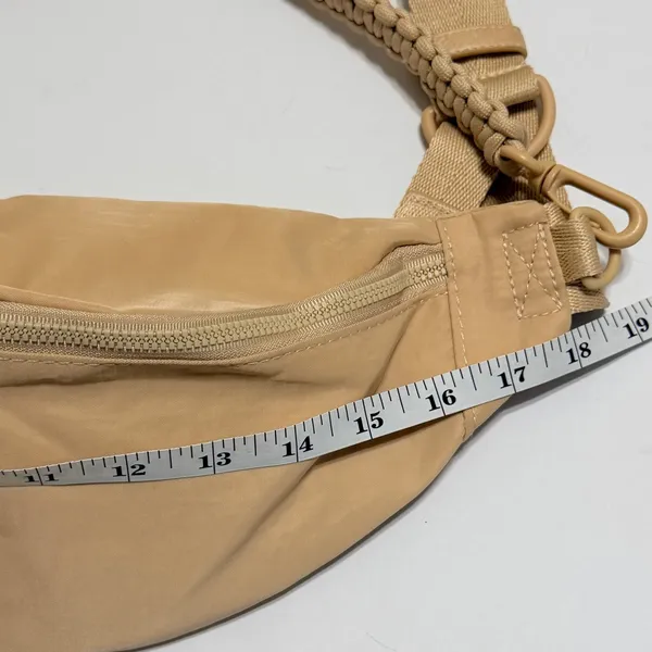 BEIS The Sport Pack Fanny Pack Belt Sling Bag Beige Tan Paracord Strap - Image 8