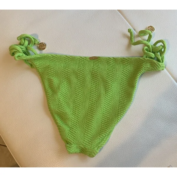Luli Fama green bikini bottom, size M - Image 3