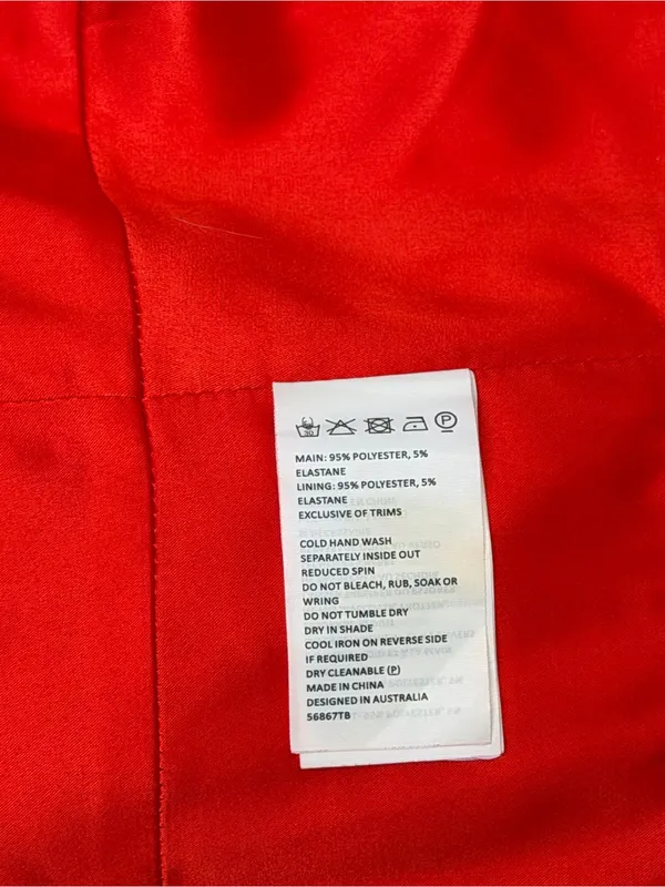 Bardot Fire Red Mini Corset‎ Bustier Crop Top Coquette Feminine Party Going Out - Image 6