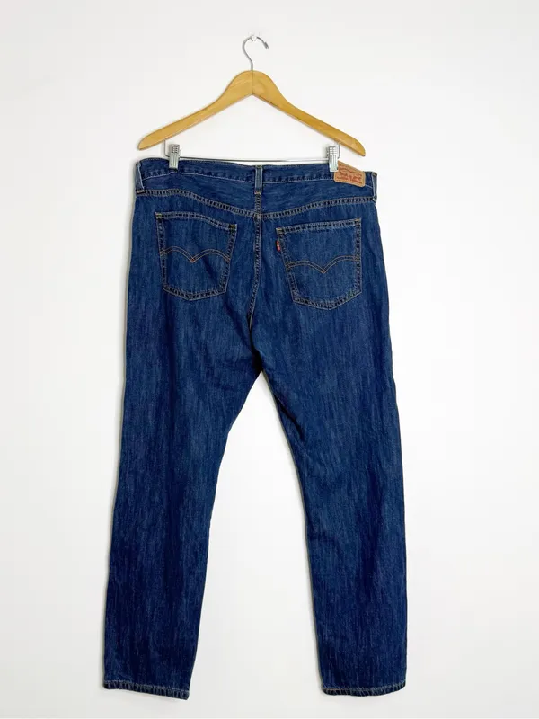 Levi’s Middy Straight Jeans Women’s Size 33 Dark Wash 100% Cotton - Image 2