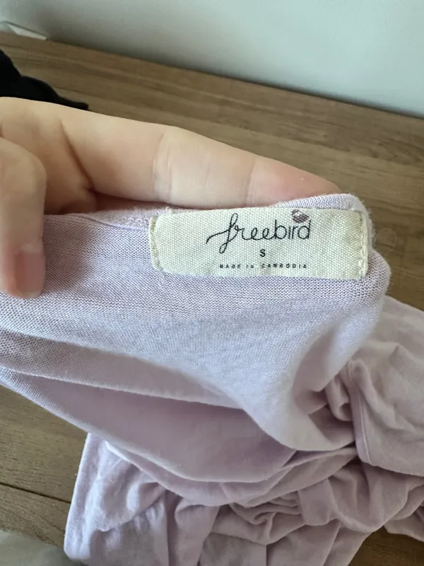 light purple peplum top freebird - Image 3