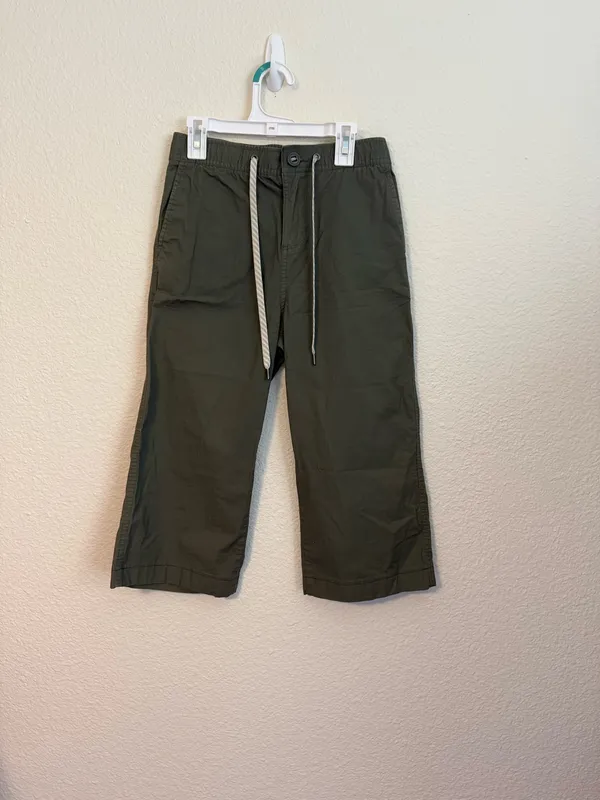 Vuori Ripstop Wide-Leg Pants Army Women’s Green XS Cropped Drawstring - Image 3