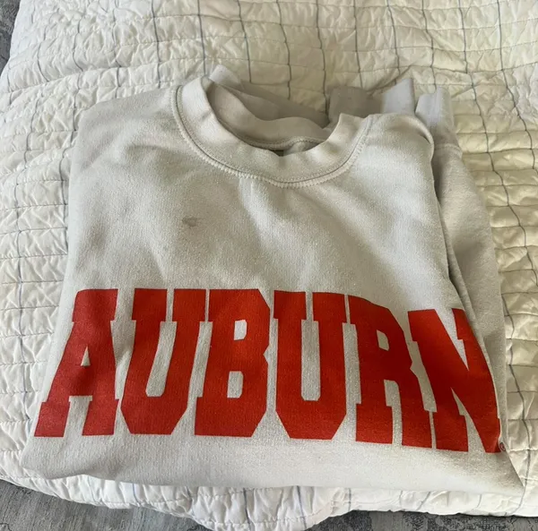 White Auburn Sweatshirt Crewneck - Image 3