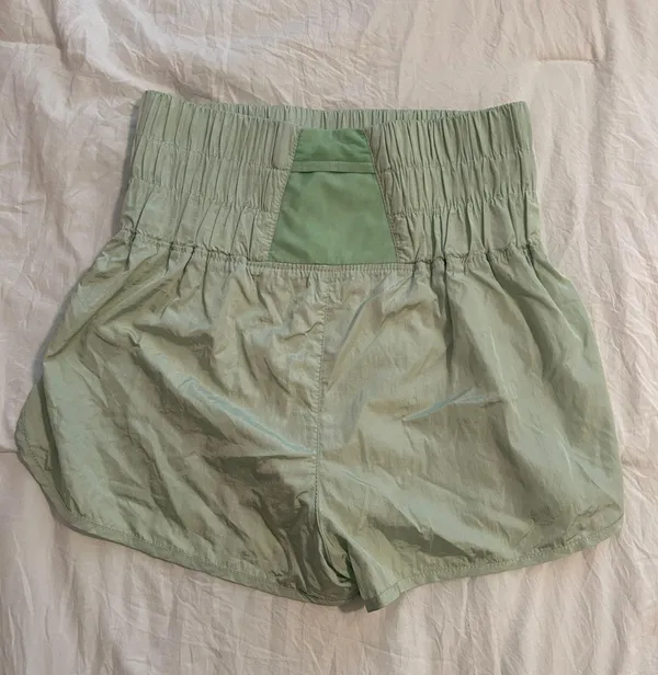 Free People Way Home Shorts Light Green - Image 2