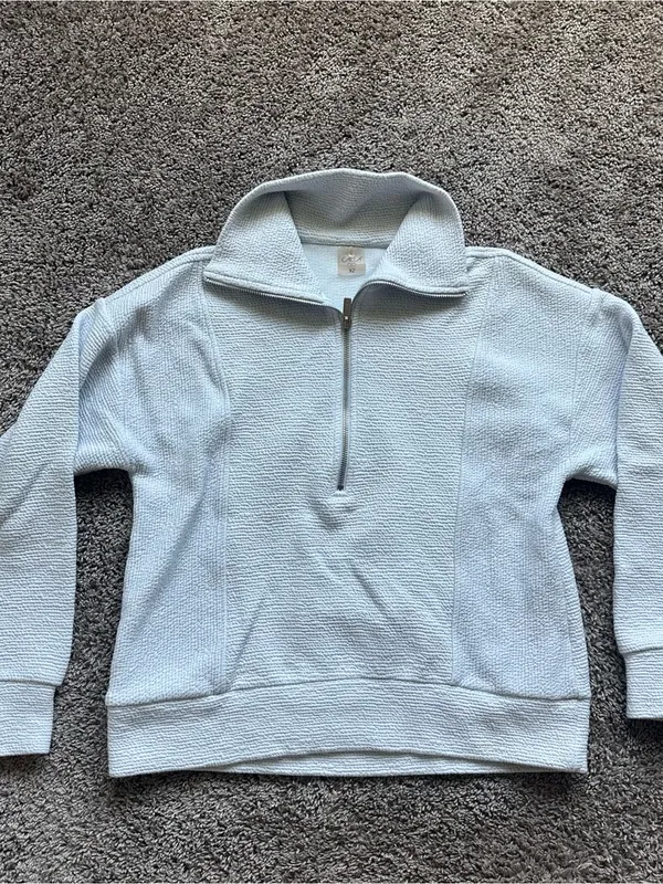 CALIA by Carrie Underwood Light Blue Half-Zip Pullover - Image 3