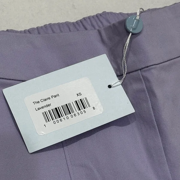 NEW Hill House The Claire Pant Lavender Cropped Trouser Elastic Waist Office‎ XS - Image 6