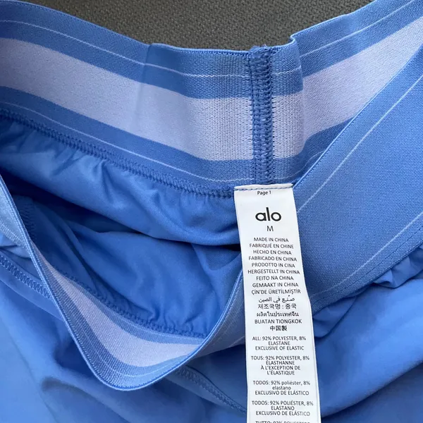 Alo Yoga Match Point Tennis Skirt Crystal Clear Blue M - Image 3