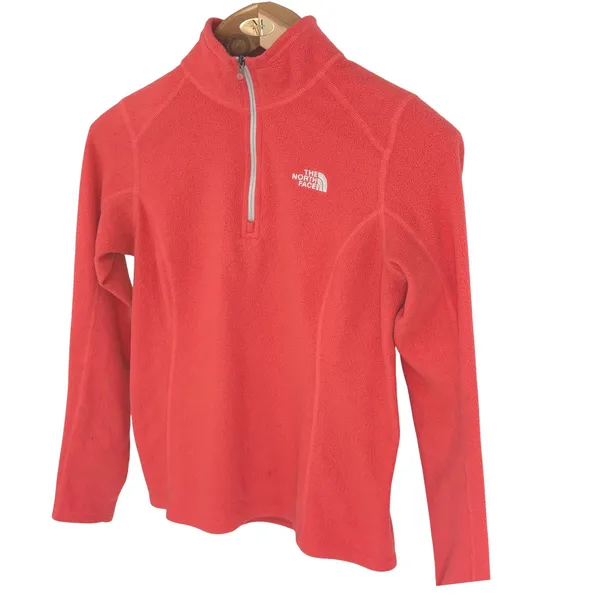 The‎ North Face Fleece 1/4 Zip Pullover Salmon Women S - Image 2