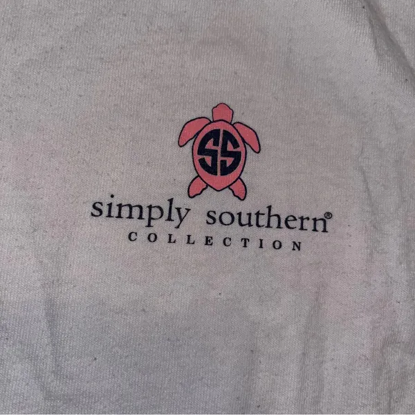 Simply Southern Shirt Womens M White Logo Turtles Collection Casual Graphic - Image 3