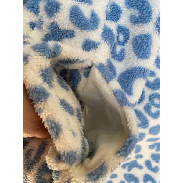 Heathmoor Leopard Print Pullover Coastal Fluffy Cozy Fuzzy Fleece Y2K Boho Cute‎ - Image 6