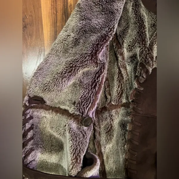True Grit American Outdoor Co. "" Women's Size XS Long Heavy Duty Fur Lined Coat - Image 3