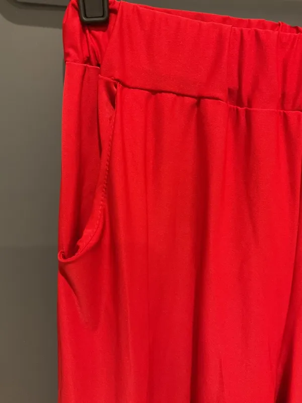 095 Bright Red Harem Pants - Image 5