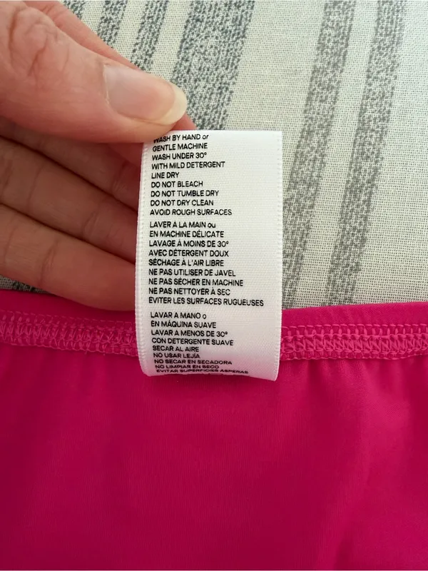 Good American Always Fit Good Waist Bikini Bottom Ballerina Pink Size Large - Image 5