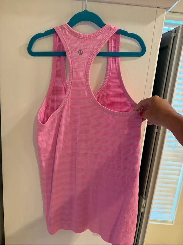 Lululemon Swiftly Tech pink tank! Size 6! - Image 2