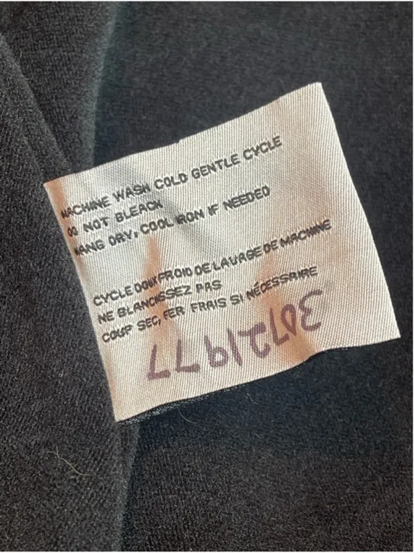ABS Silver Label Black Grey Leopard Print Belted Trench Coat Jacket XS Statement - Image 12