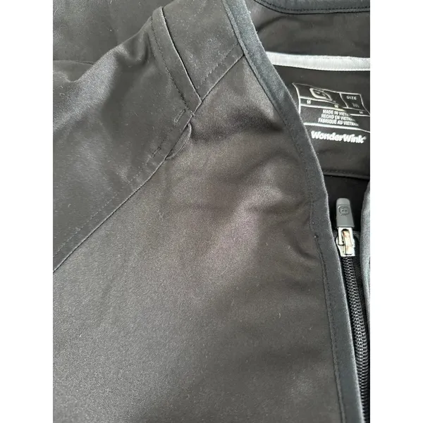 WonderWink Women's Black Athletic Full‎ Zip Jacket Size Medium - Image 9