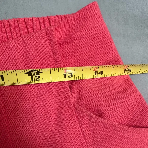 ALYA‎ Cotton Linen Blend Wide-Leg Cropped Pants Size Medium EUC Unused - Image 6