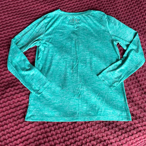 Under Armour HeatGear Women’s Loose Fit Long Sleeve Athletic Shirt Green Size S - Image 10