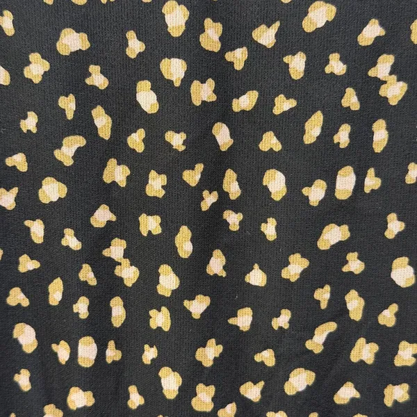 Ott Black Tiered Long Sleeve Blouse – Smudge Dot Print – Size Small - Image 9