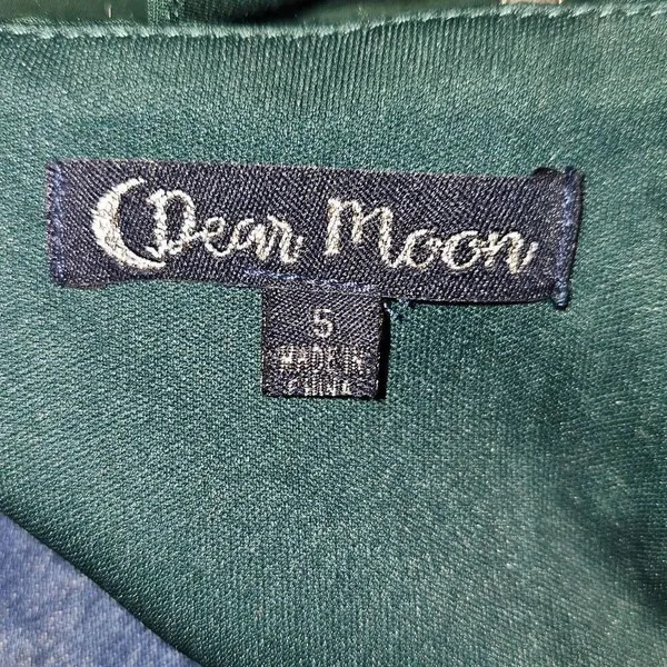 NWT Dear Moon Womens Hunter‎ Green Mini Dress 5 - Image 5
