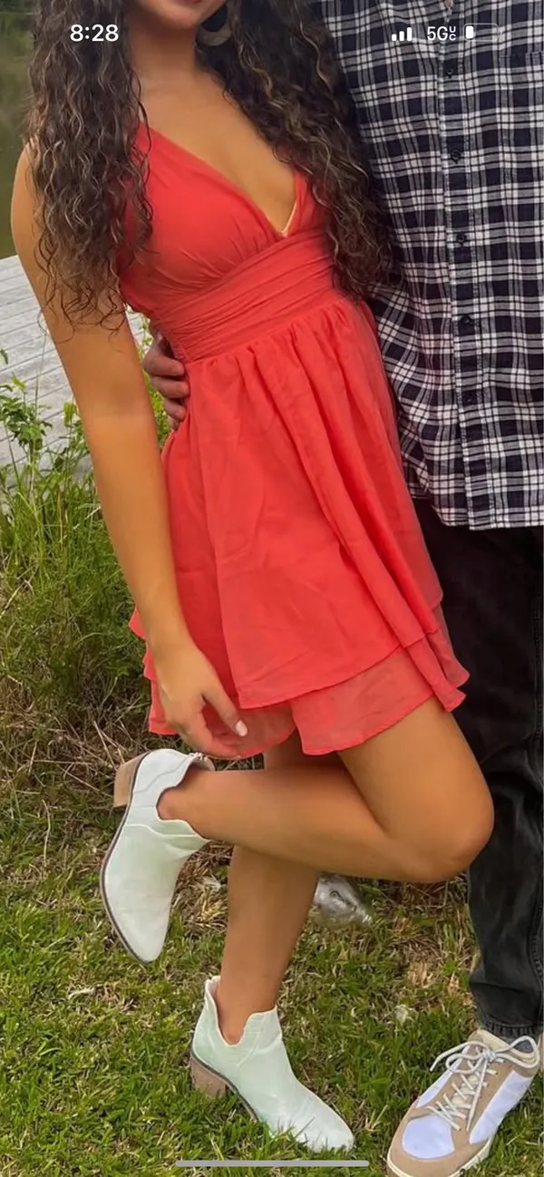 Abercrombie Coral Mini Dress - Image 2