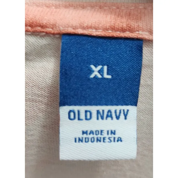 Old Navy Tie Dye Long Sleeve Tunic Dress XL Coral White Casual Comfort‎ - Image 3