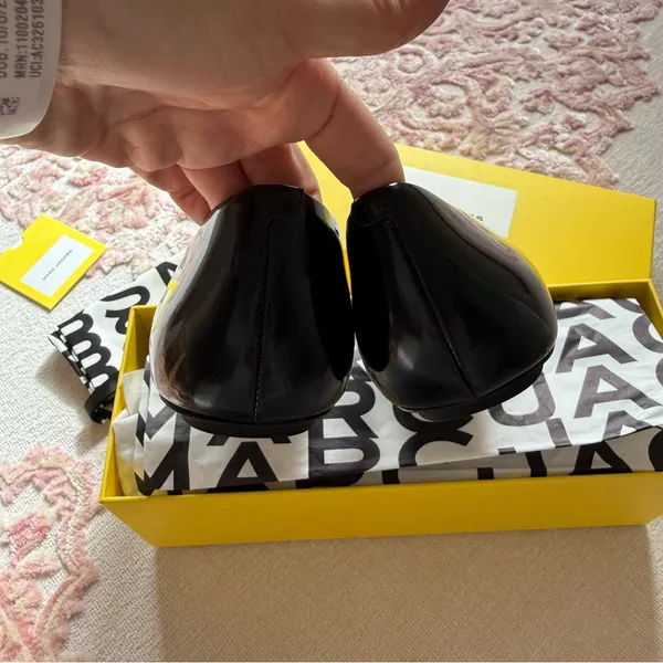 Marc Jacobs THE KAT BALLERINA in Black Size 37 NEW - Image 11