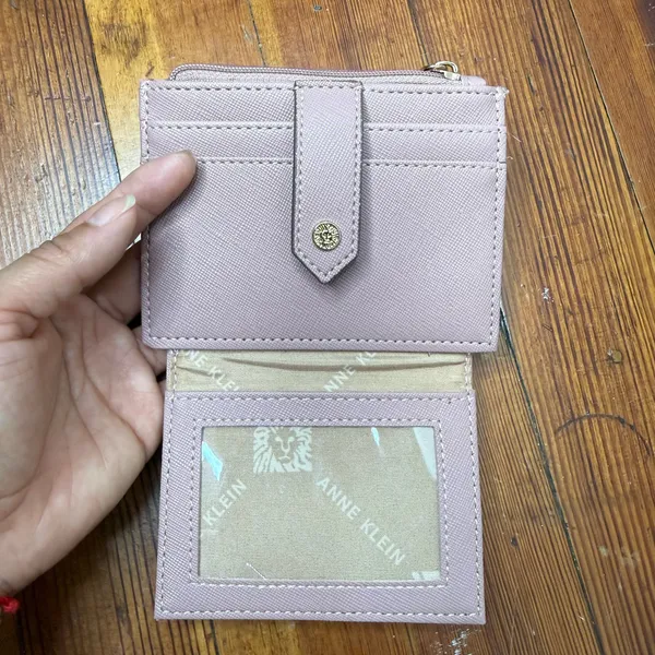 Anne Klein Dusty Pink Zip & Snap Wallet - Image 5