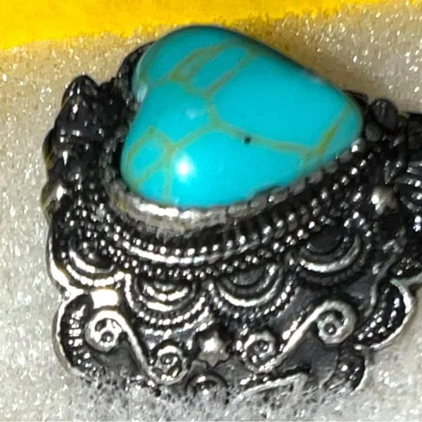 Turquoise Heart Jewelry Set Blue - Image 6