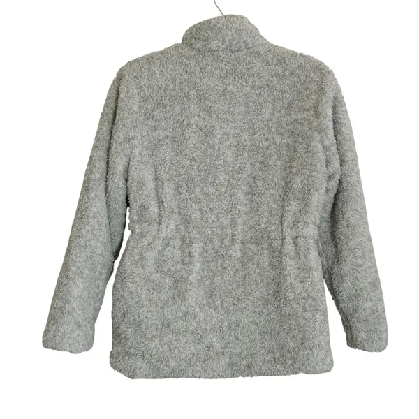 Democracy Size XS Faux Fur Jacket Grey Sherpa Full Zip Fall Contemporary Cozy - Image 6
