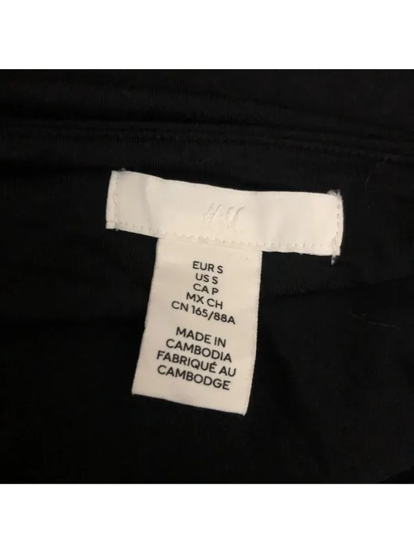 H&M Black Spaghetti Strap Halter Bodysuit Size S - Image 3