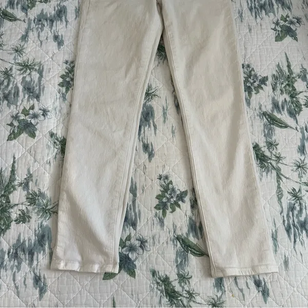 Paige Kylie Crop Jeans White 28 Skinny Stretch - Image 14