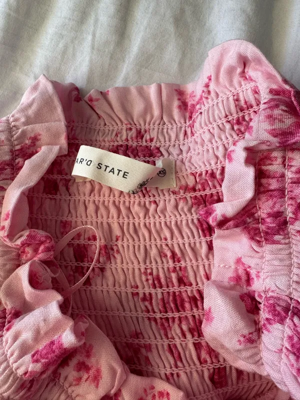 Altar'd State Gracelynn smocked floral skort Pink - Image 3