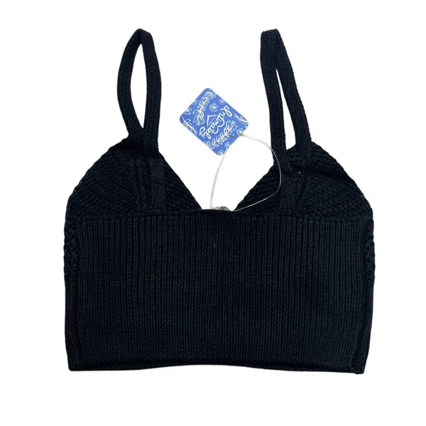 NEW Free‎ People You Wanna Brami Crochet Bralette Black Women's Small Boho - Image 4