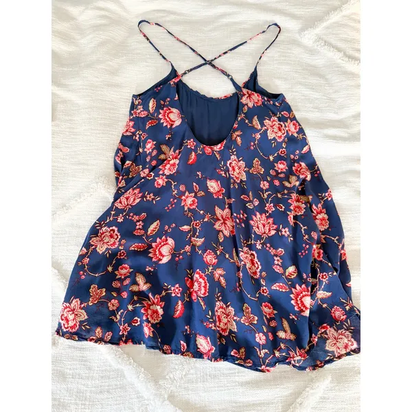 Abercrombie & Fitch | Floral Mini Dress Blue Pink | Sz S - Image 6