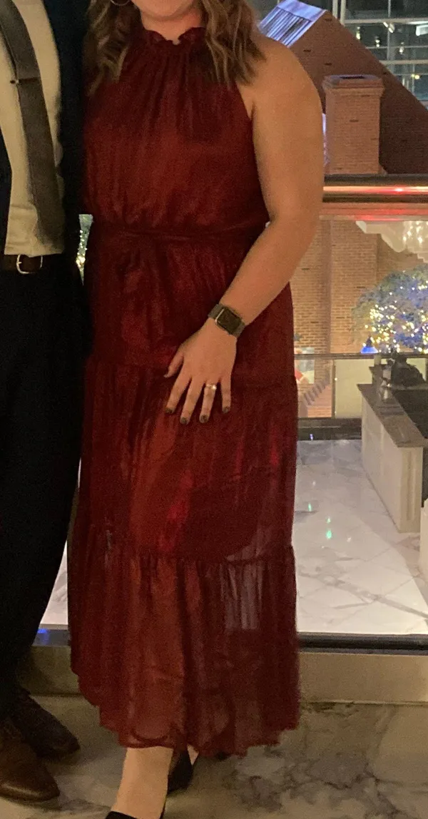Red Maxi dress Size L - Image 2