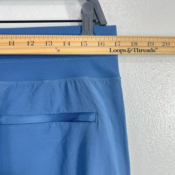 Athleta Nolita‎ Slim Tapered Crop Pants Light Blue Women 14 Pockets Relaxed Fit - Image 13