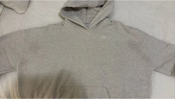 Heather grey gym shark sweatshirt - Image 3