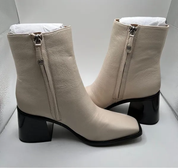 NWB Sam Edelman Women's Winnie Boots size 6.5 block heel ankle heels 1214 - Image 10