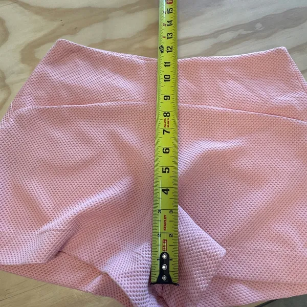 BCBGeneration Lena Coral Pink Textured Waffle Knit Shorts‎ Size 6 YXQ7C650-Q6W - Image 10