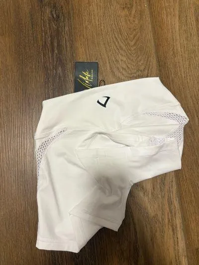 Biker Shorts White Size M - Image 3
