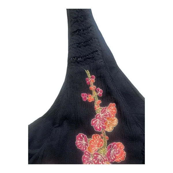 Maeve Lola dress by Anthropologie black with embroidery sz Medium - Image 6