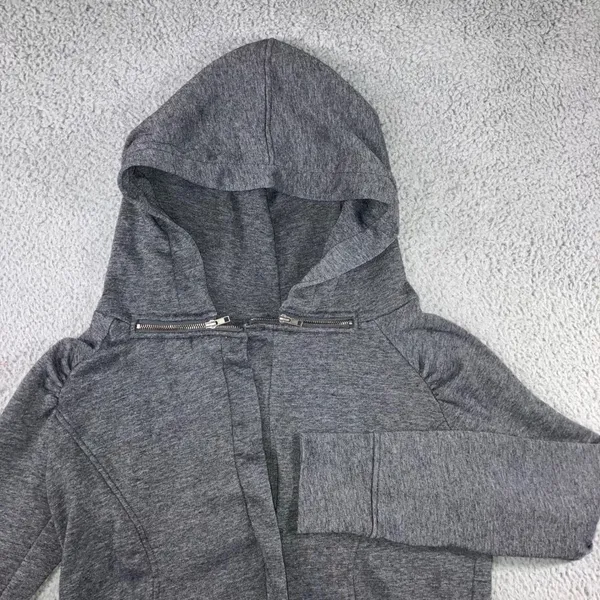 Buckle Vintage Y2k Hoodie‎ Women XL Gray Graphic Retro Grunge Skater 90s Streetwear - Image 3