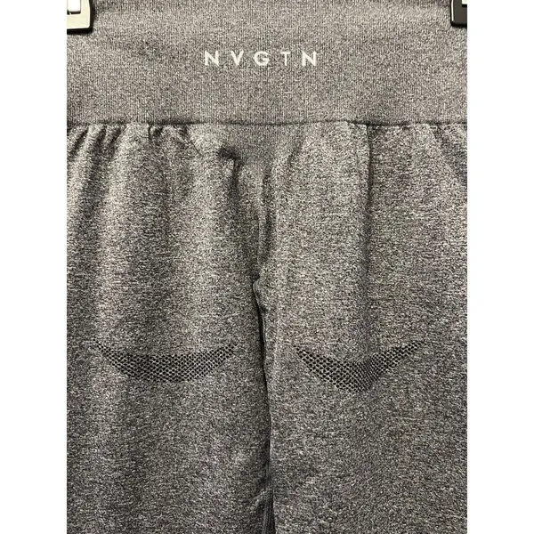 NVGTN Contour Seamless Leggings Heather Gray Size‎ Medium Pants Full Length - Image 5