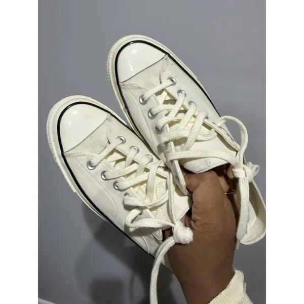 NWOB Converse Chuck 70 Mule Canvas Sneakers - Foundation Egret Sz W11 M9 L - Image 6